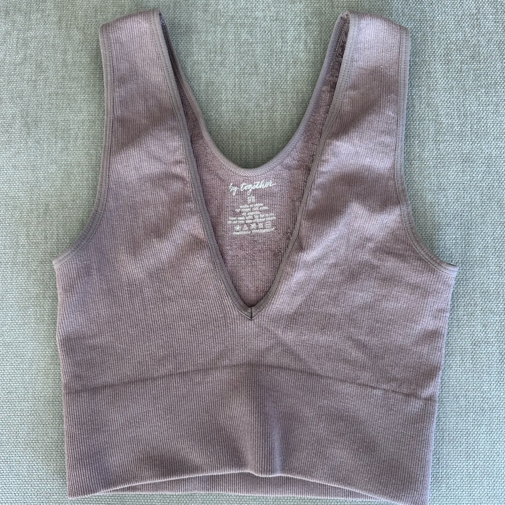 By Together Mauve Crop Top